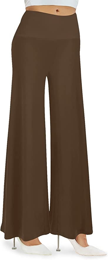 Arolina Stretchy Wide Leg Palazzo Pants