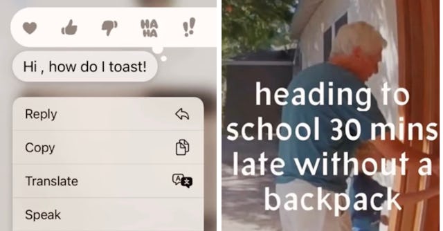 A mom shared her dad's journey while babysitting his grandson in a now viral TikTok video.