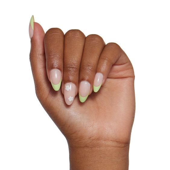 Glamnetic Limelight Short Almond Press-On Nails