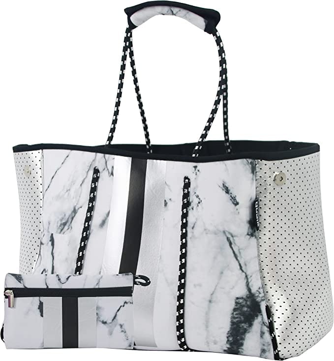 QOGiR Neoprene Tote with Inner Zipper Pocket