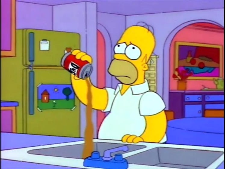 Homer in "Duffless."