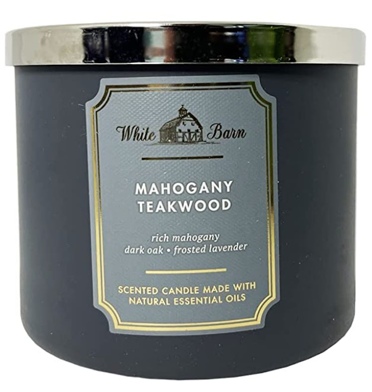 Bath and Body Works White Barn Mahogany Teakwood Scented Candle