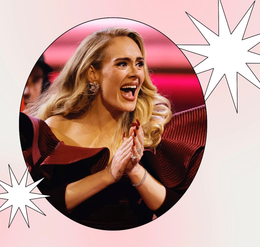 Adele became a meme during the Super Bowl by talking about Rihanna's halftime show performance.