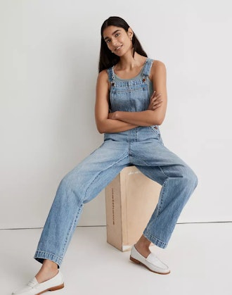 Denim Oversized Carpenter Overalls