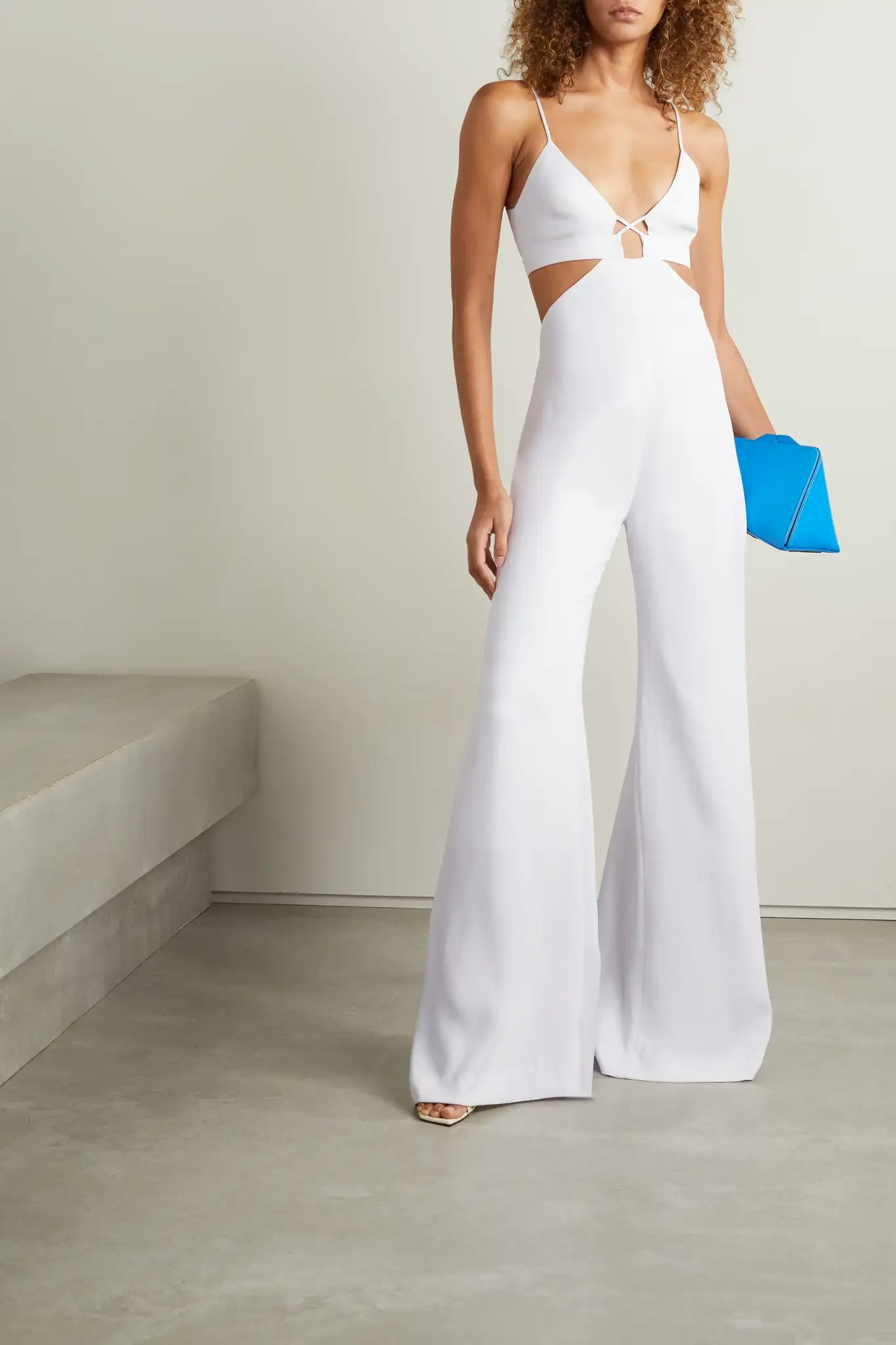 Shaylene Wide Leg Jeans White