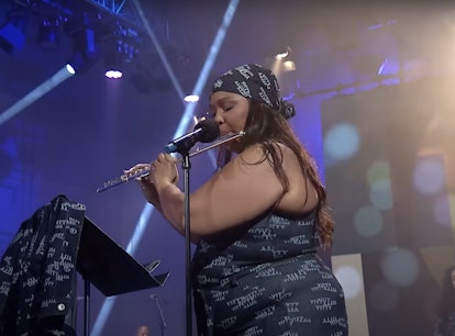 Lizzo covered "Unholy" by Sam Smith and Kim Petras, giving the song a flute solo.