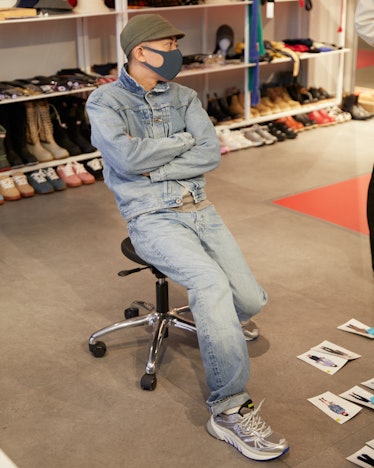 Nigo in the Kenzo atelier in Paris