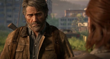 Joel looks at Ellie in 2020's The Last of Us Part 2