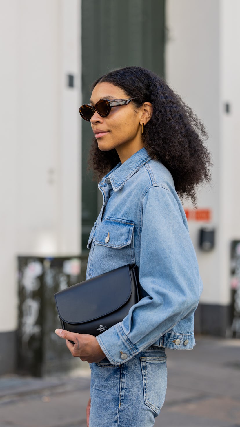 denim jacket street style