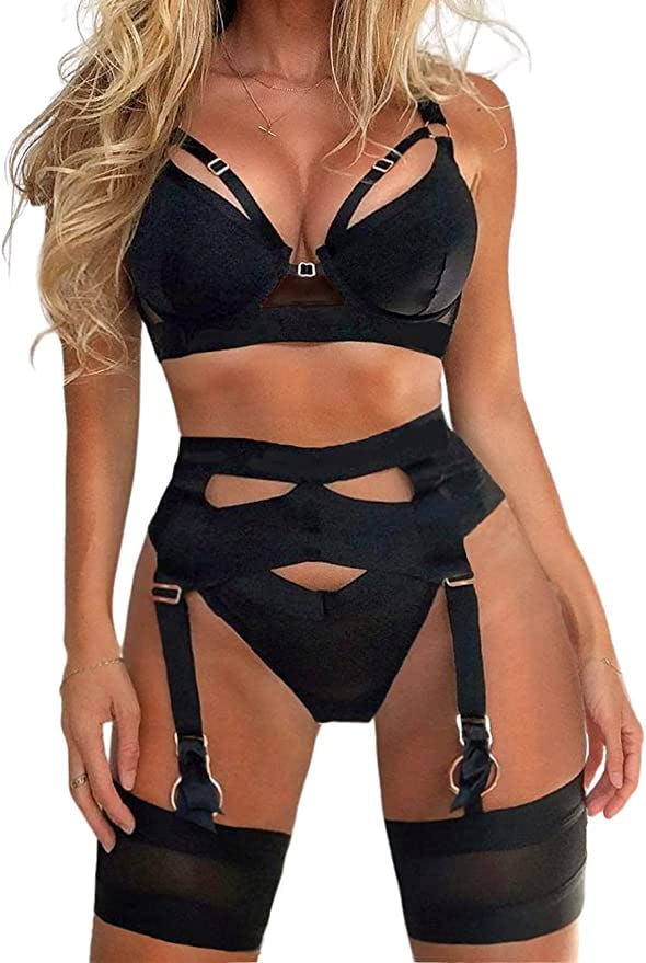 Kaei&amp; Shi Garter Lingerie (4 Pieces)