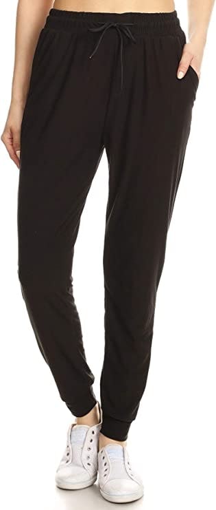 Leggings Depot Track Cuff Sweatpants