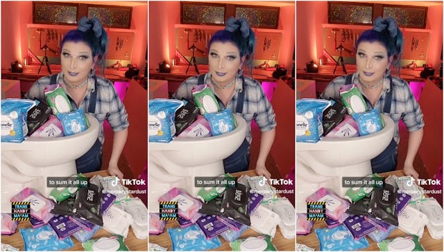 Are flushable wipes really flushable? TikTok DIY guru Mercury Stardust has thoughts.