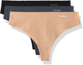 Calvin Klein Invisibles Seamless Thong Panties (3-Pack)