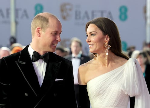 Prince William and Kate Middleton at the EE BAFTA Film Awards 2023 at The Royal Festival Hall 