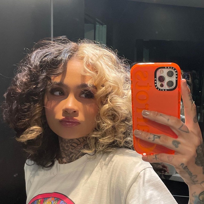 The gemini hair color trend, seen here on Kehlani, is the two-tone hair look all over TikTok.