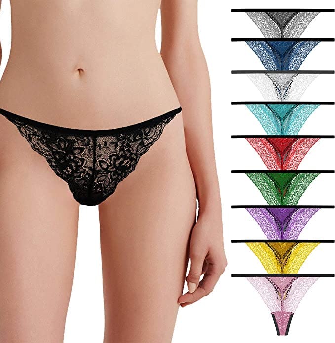 Delcroix Lace Thongs (10-Pack)