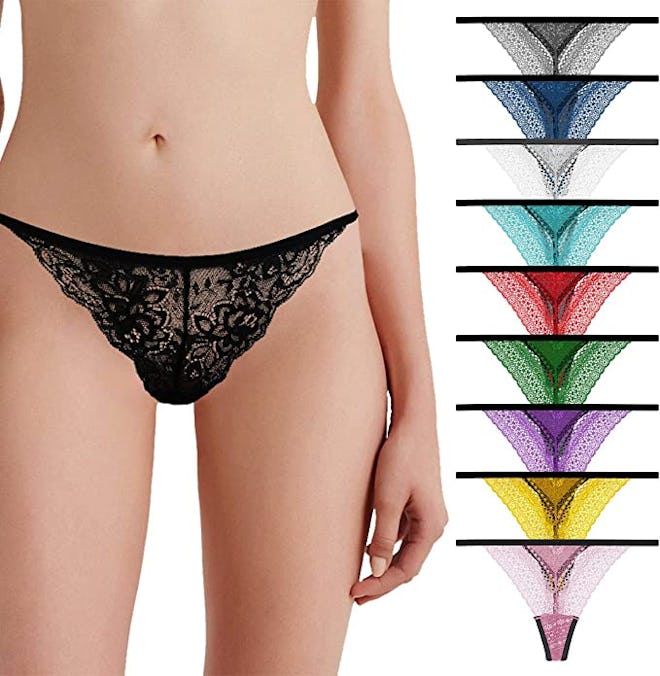 Delcroix Lace Thongs (10-Pack)