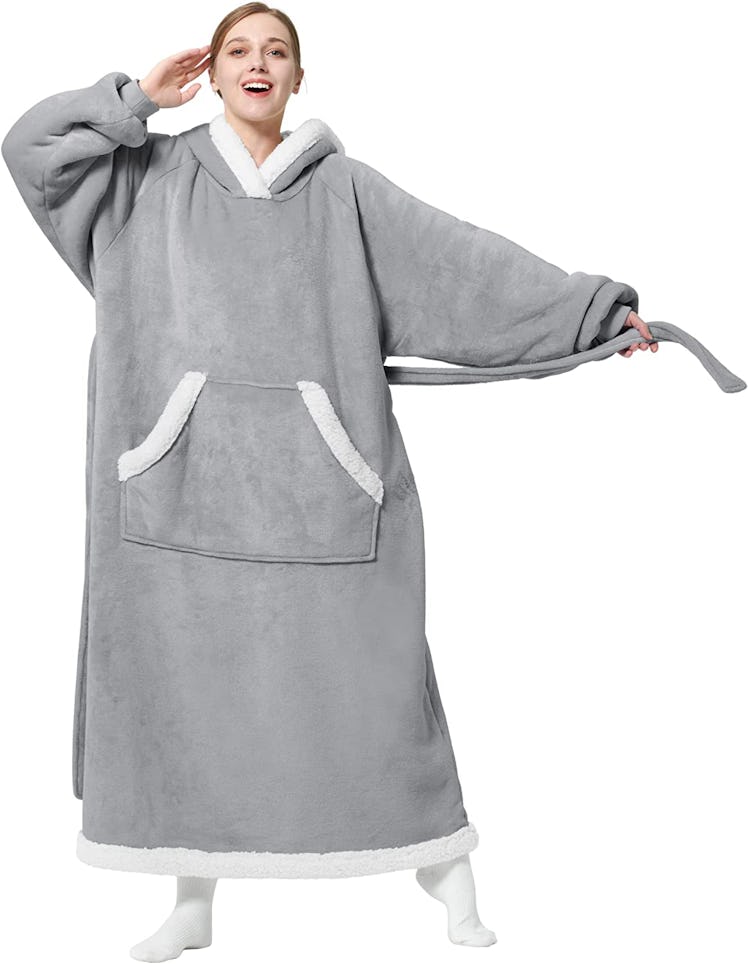 BEDSURE Oversized Sherpa Blanket Hoodie