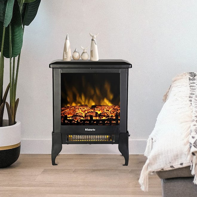 TURBRO Suburbs Compact Electric Fireplace Stove