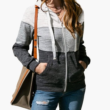 Doublju Lightweight Zip-Up Hoodie Jacket