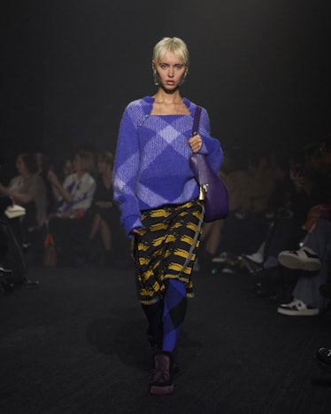  Iris Law walks the runway at the Burberry show during London Fashion Week February 2023 on February...