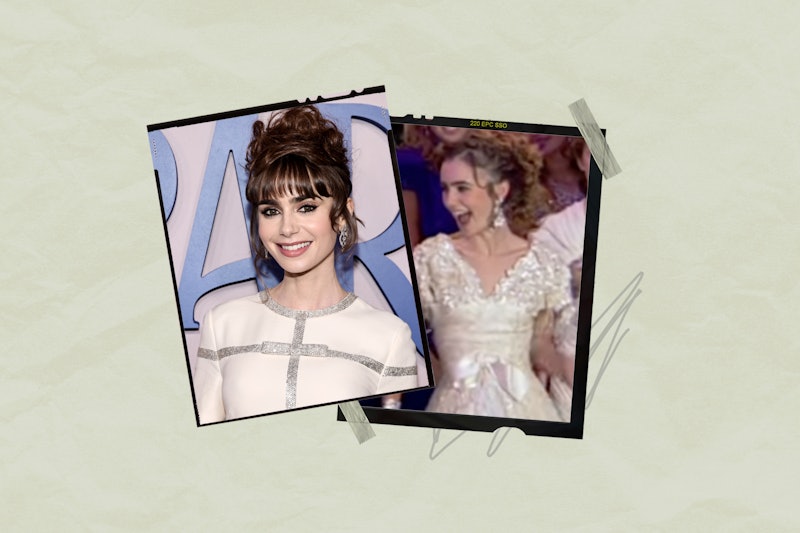 Lily Collins at the 'Emily In Paris' S3 premiere in 2022 & in 'The Hills' S3 Paris episode