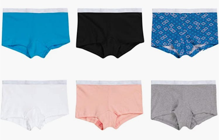 Hanes Sporty Cotton Boyshort Underwear (6-Pack)