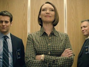 Jonathan Groff, Anna Torv, and Holt McCallany in Mindhunter. 