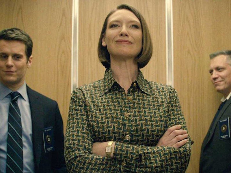 Jonathan Groff, Anna Torv, and Holt McCallany in Mindhunter. 