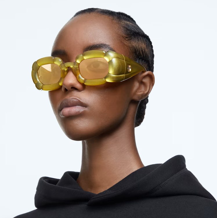 Swarovski yellow sunglasses