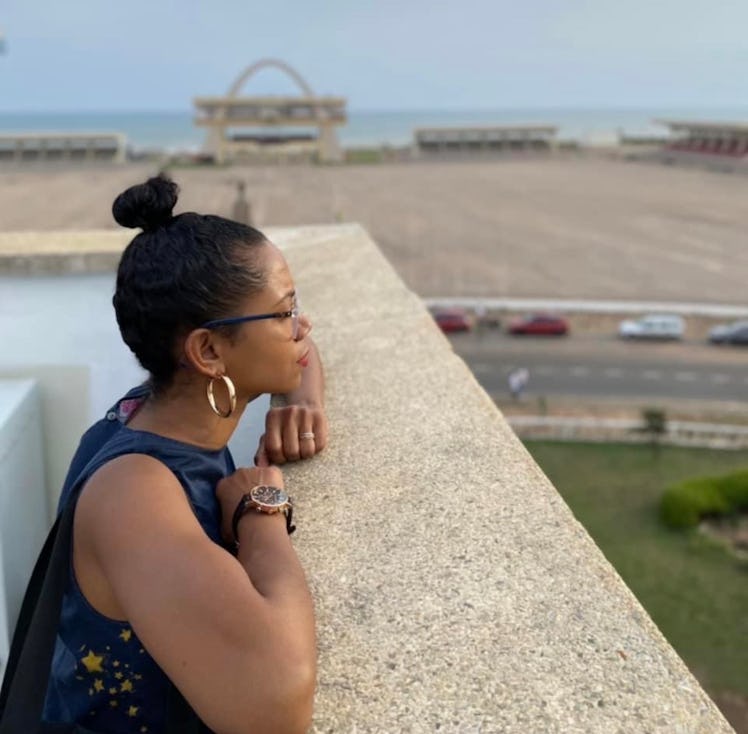 Tabitha St. bernard-Jacobs at Cape Coast Castle