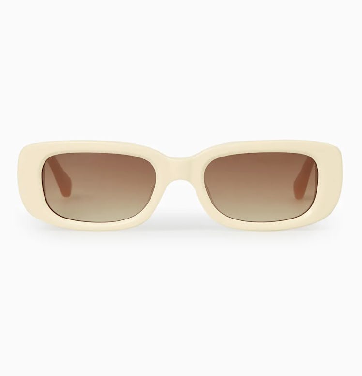 COS x Linda Farrow Acetate White Sunglasses