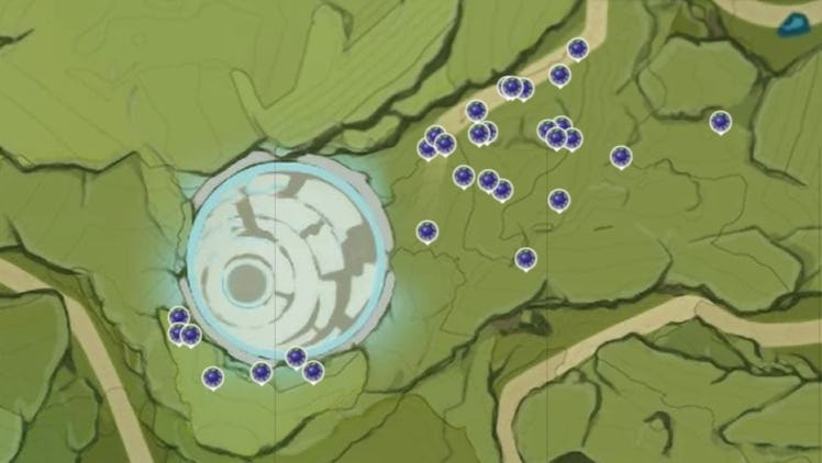 Where to find Wolfhooks in Genshin Impact Interactive Map