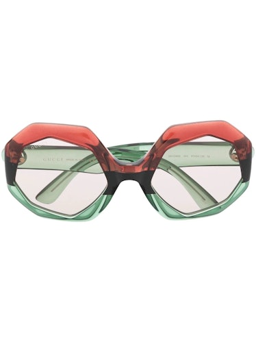 Gucci Two-Tone Geometric Sunglasses
