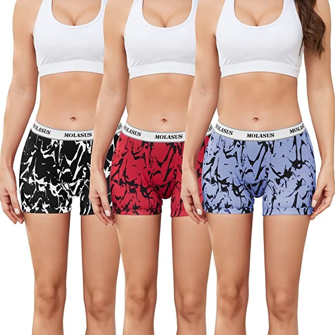 Molasus 4.5" Inseam Cotton Boxer Briefs (3-Pack)