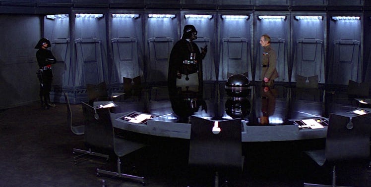 The Death Star conference room in 'ANH.'