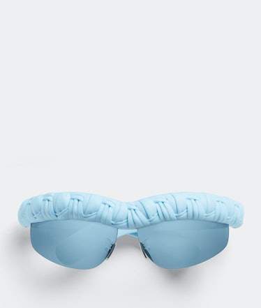 Bottega Veneta Pleat Wraparound Sunglasses