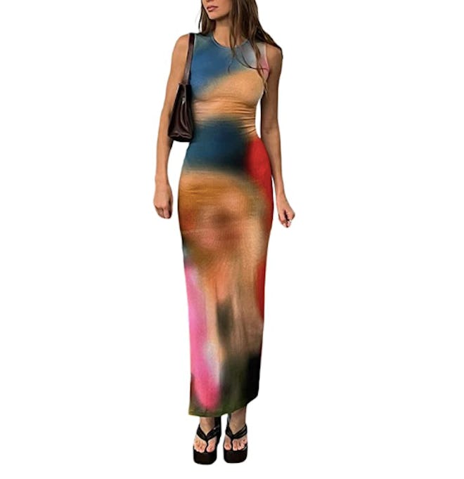 Argeousgor Y2K Tie Die Tank Dress