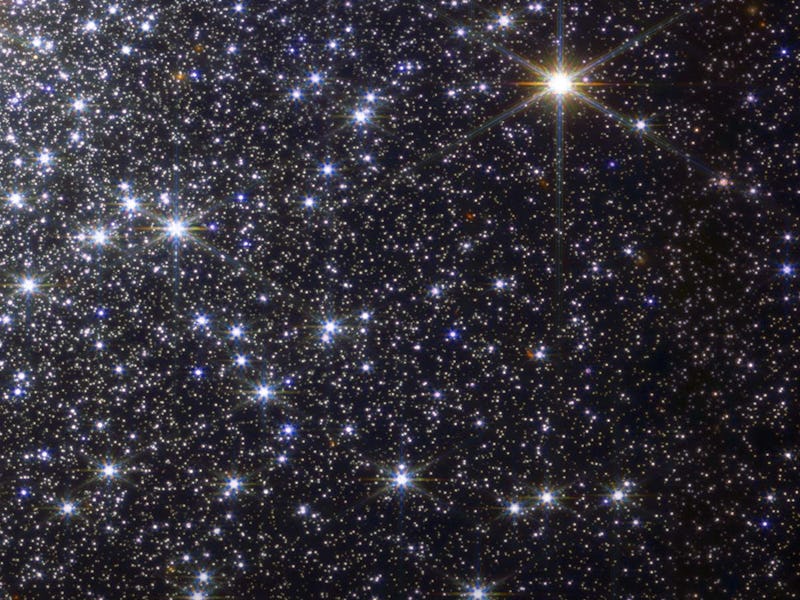 field of stars of varying sizes
