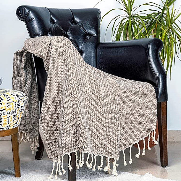 Peshtemania Luxury Boho Cotton Throw Blanket