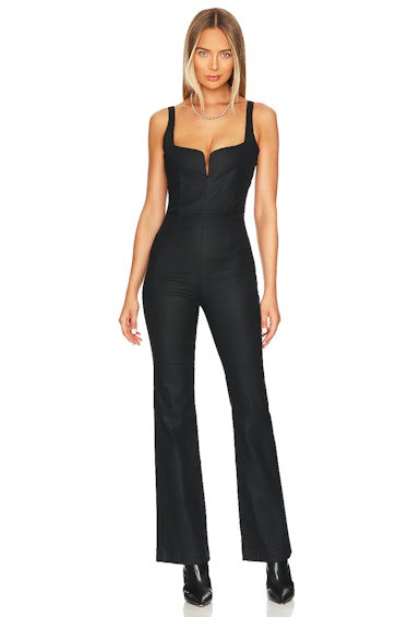 7 For All Mankind Coated Sexy Jumpsuit
