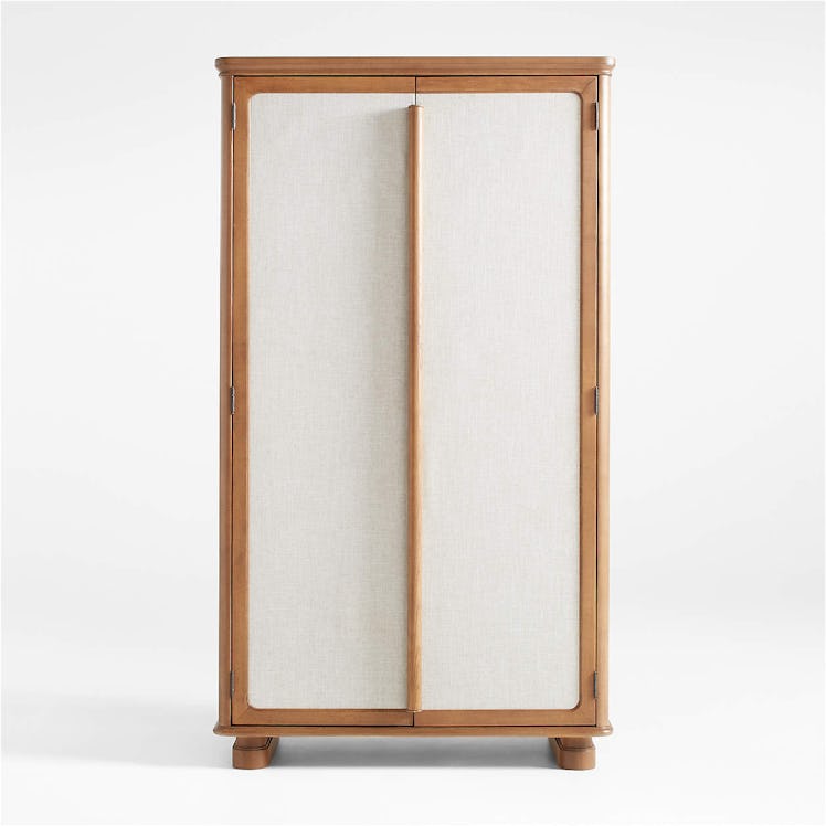 Kenmore Linen and Wood Storage Cabinet
