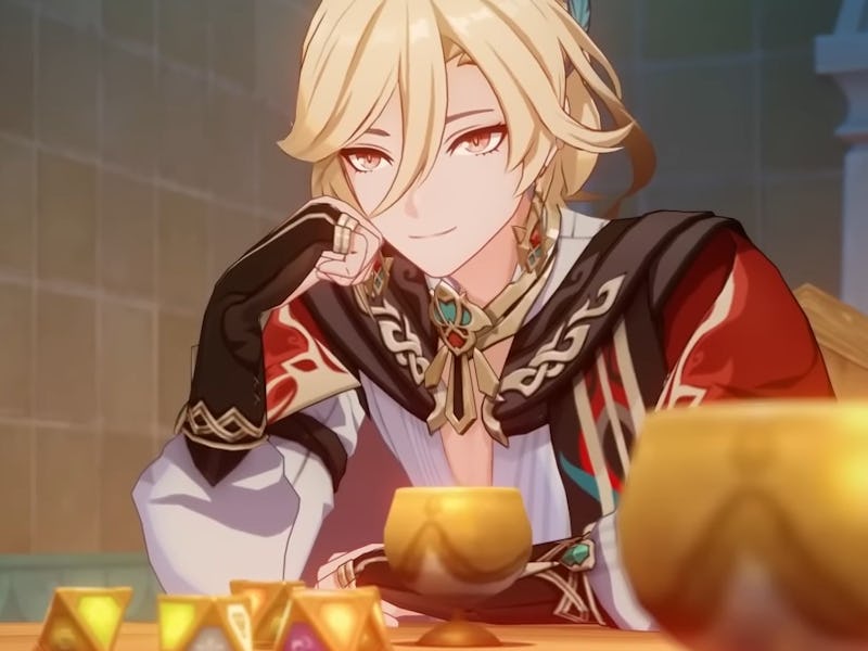 Kaveh posed with cheek on hand