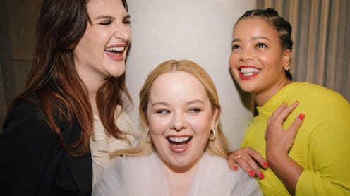 Camilla Whithall, Nicola Coughlan, and Lydia West