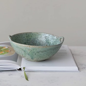 Creative Co-Op Stoneware Berry Bowl