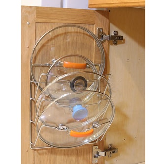 Simple Houseware Cabinet Door Pot Lid Organizer Rack