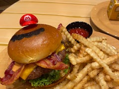 The Mario Burger at Super Nintendo World at Universal Studios Hollywood has the best truffle fries. 