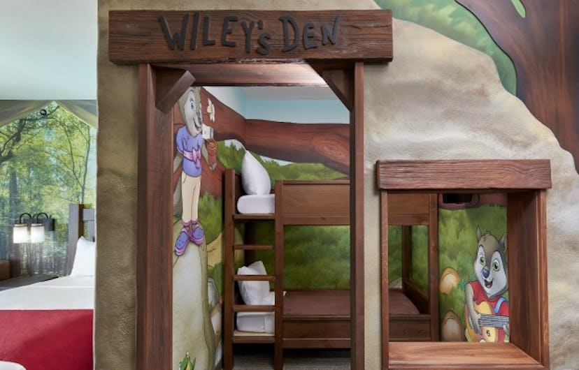 There are several different suites available at Great Wolf Lodge, including one with your own kid “d...