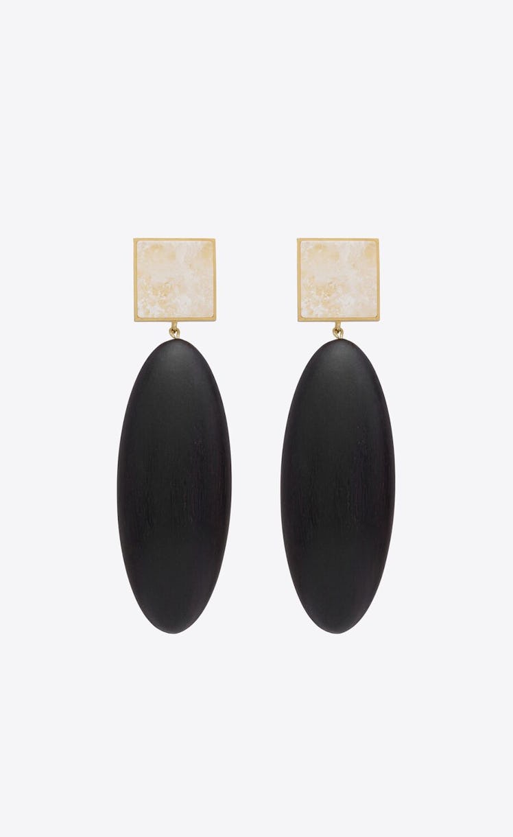 Saint Laurent Square Earrings