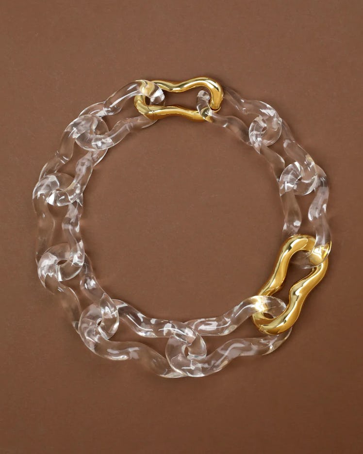 Alexis Bittar Liquid Lucite Link Necklace